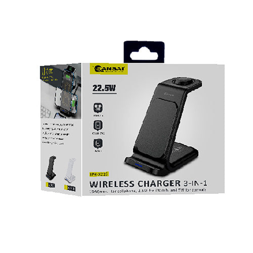 3-in-1 Wireless Charger SANSAI IPH-X226