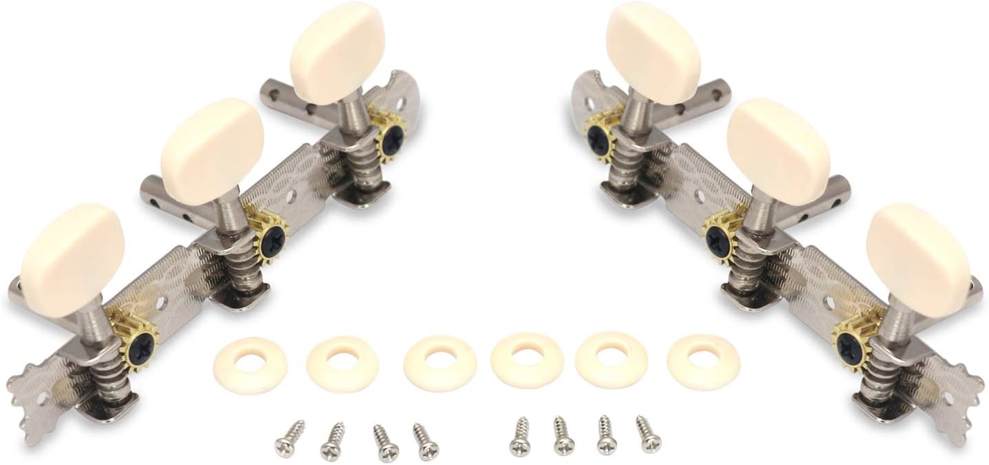 Solid Or Slotted Headstock Mount Acoustic Guitar String Tuning Pegs Machine Heads