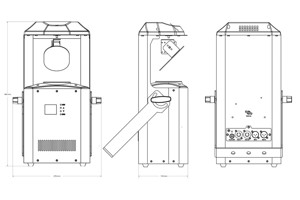 Event Lighting KLUB200S - 200W LED Scanner