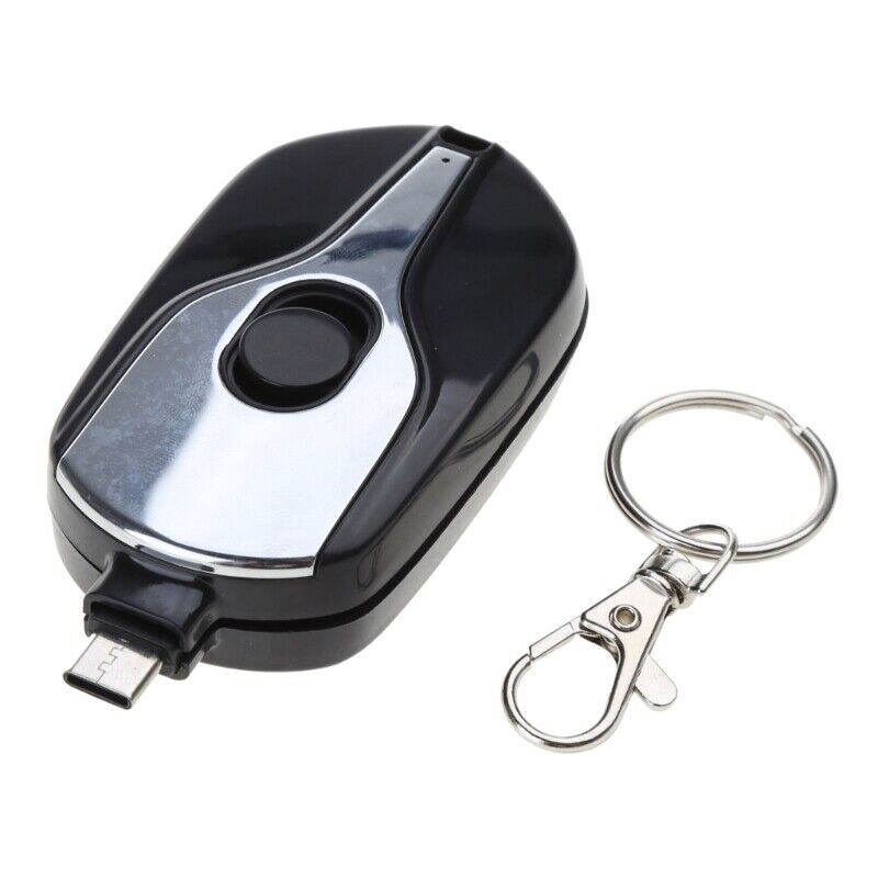 Key chain Power Bank 1500mAh Key Ring Portable Mini Charger for iPhone or Type-C