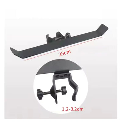 Music Mic Stand Clamp-On Double Hook For Headphones Tambourine Cowbell Cords Accessories