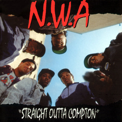 Crosley Record Storage Crate & N.W.A. Straight Outta Compton - Vinyl Album Bundle