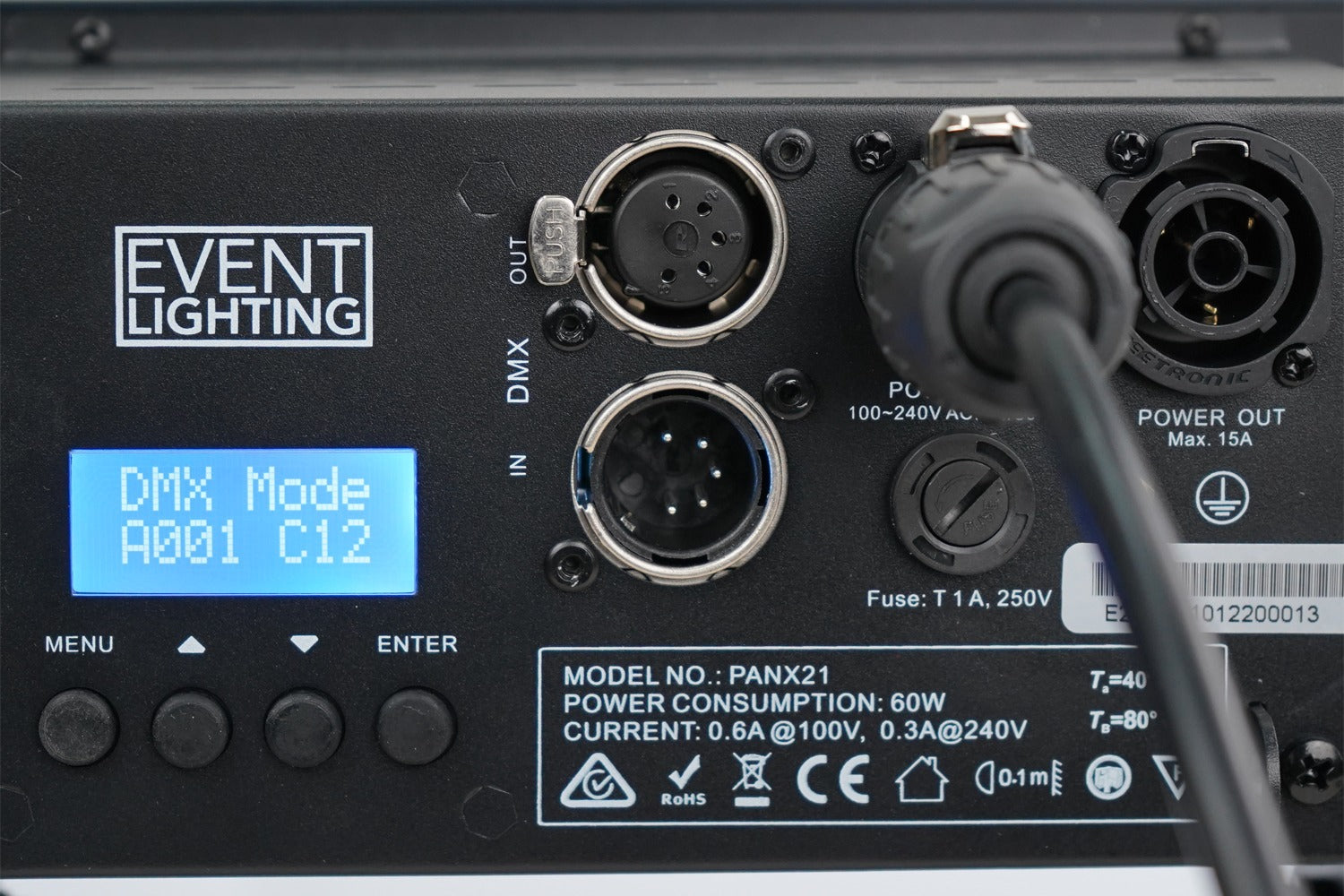 Event Lighting PANX21 - 2 x 40W COB RGB+CW+WW Pixel Control Panel