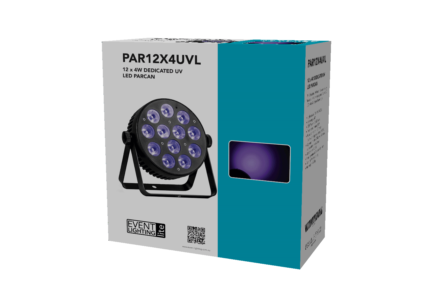 Event Lighting Lite PAR12X4UVL - Indoor Dedicated UV Lite Par