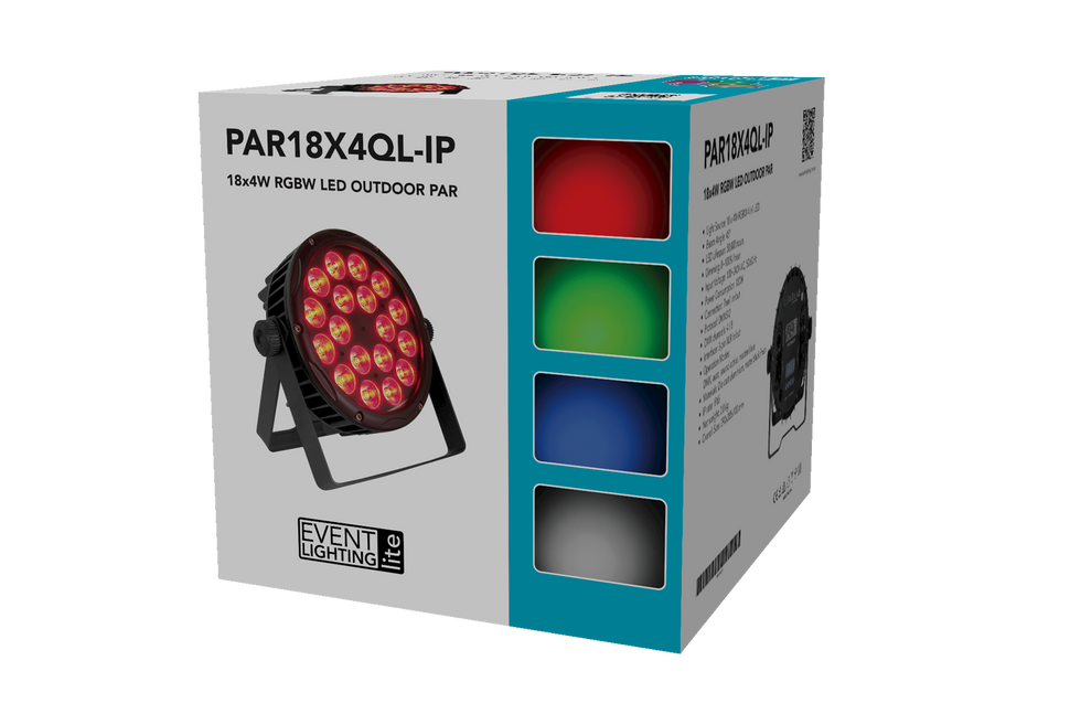 Event Lighting PAR18X4QL-IP - Outdoor Lite Par with 18 x 4W RGBW LEDs