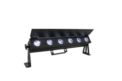 PIXBAR6VW - 6 x 6W CW/WW/A Pixel Control Bar with barndoor