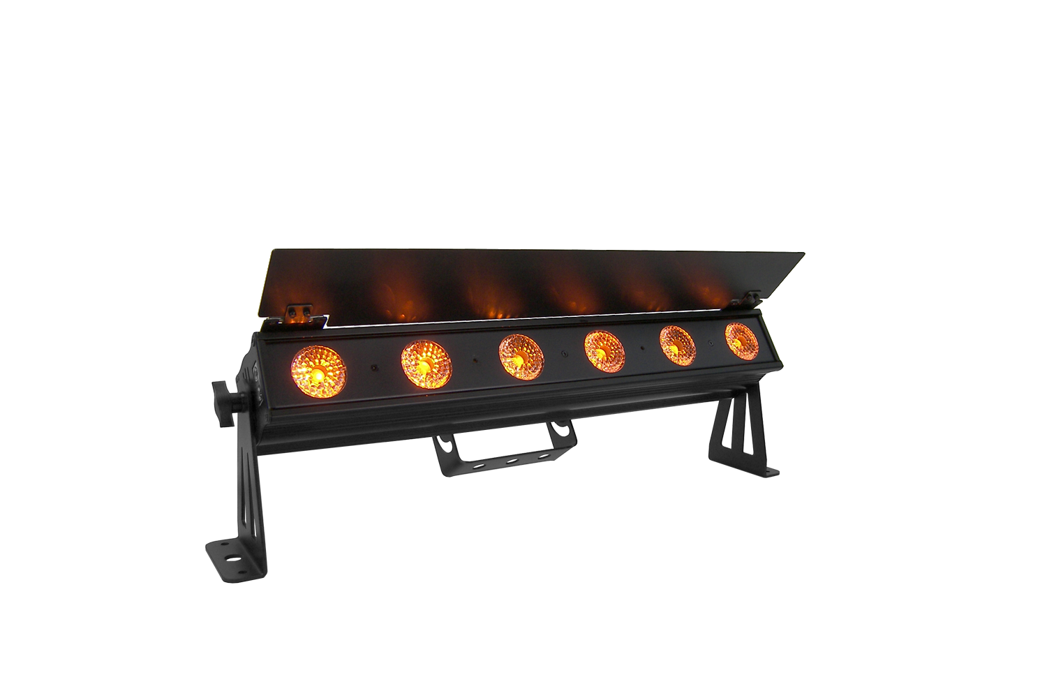 PIXBAR6VW - 6 x 6W CW/WW/A Pixel Control Bar with barndoor