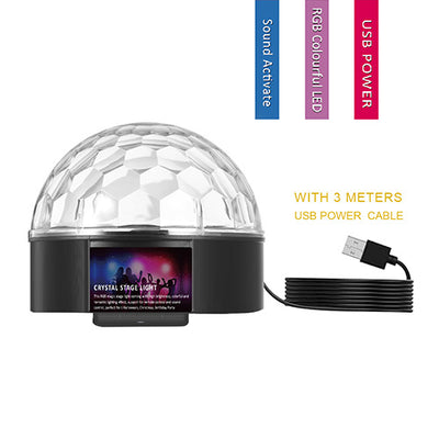 USB Powered Crystal Stage Disco Light SANSAI QL-1622
