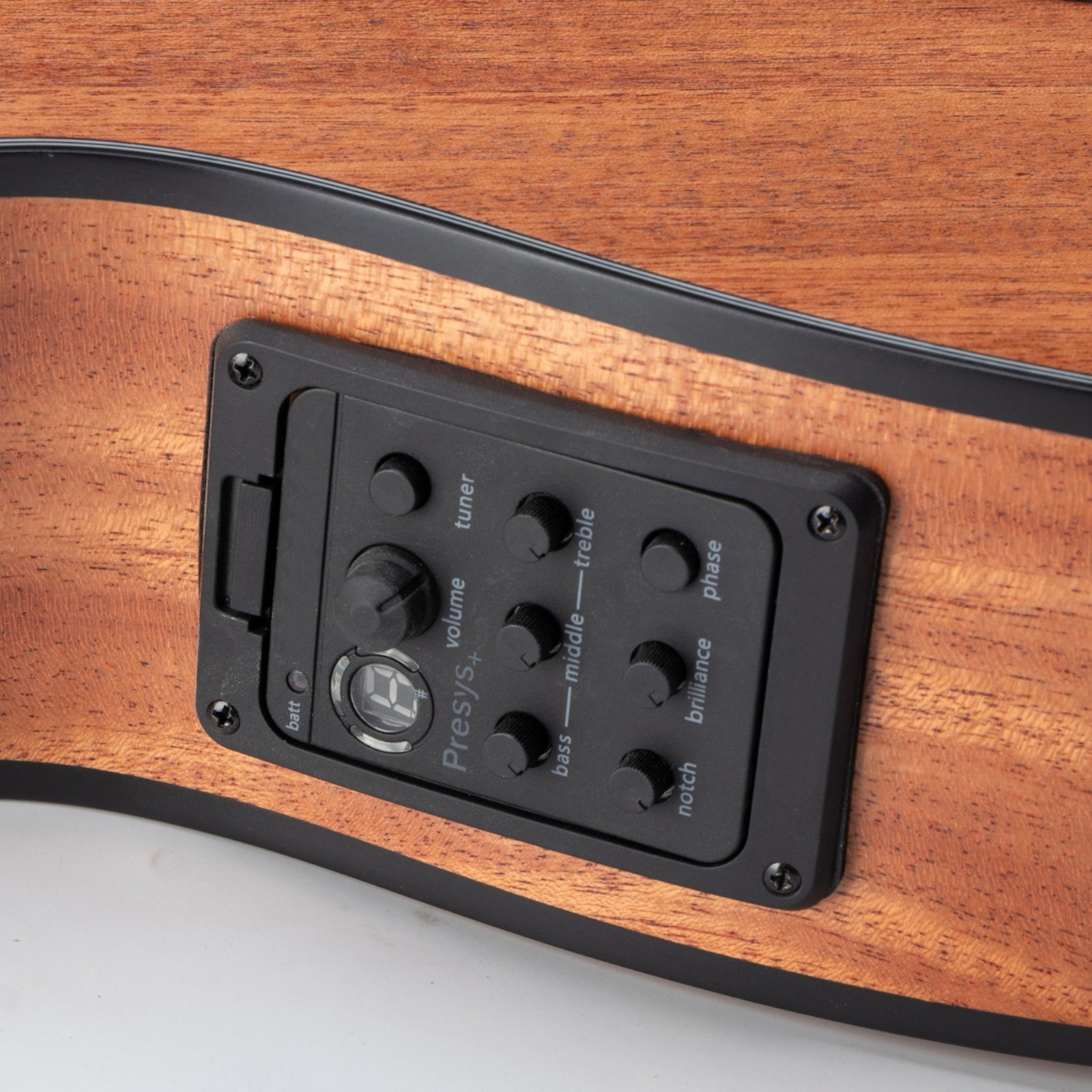 Acoustic Electric 39" Guitar SlimBody Full Mahogany Natural Wood Finish