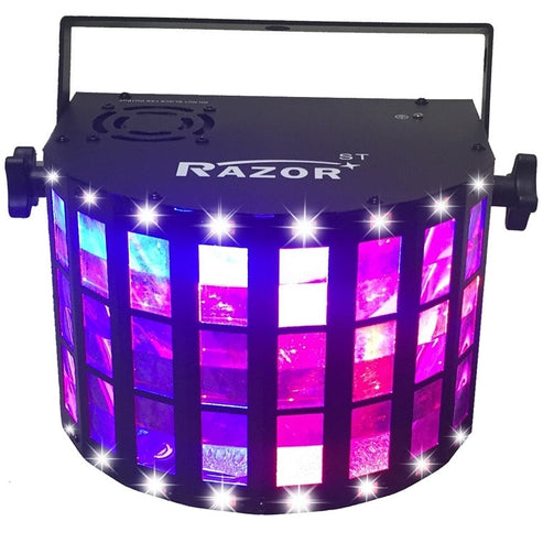 CR Lite 2 in 1 Razor Sound Activated LED Derby Effect Light with white Strobe