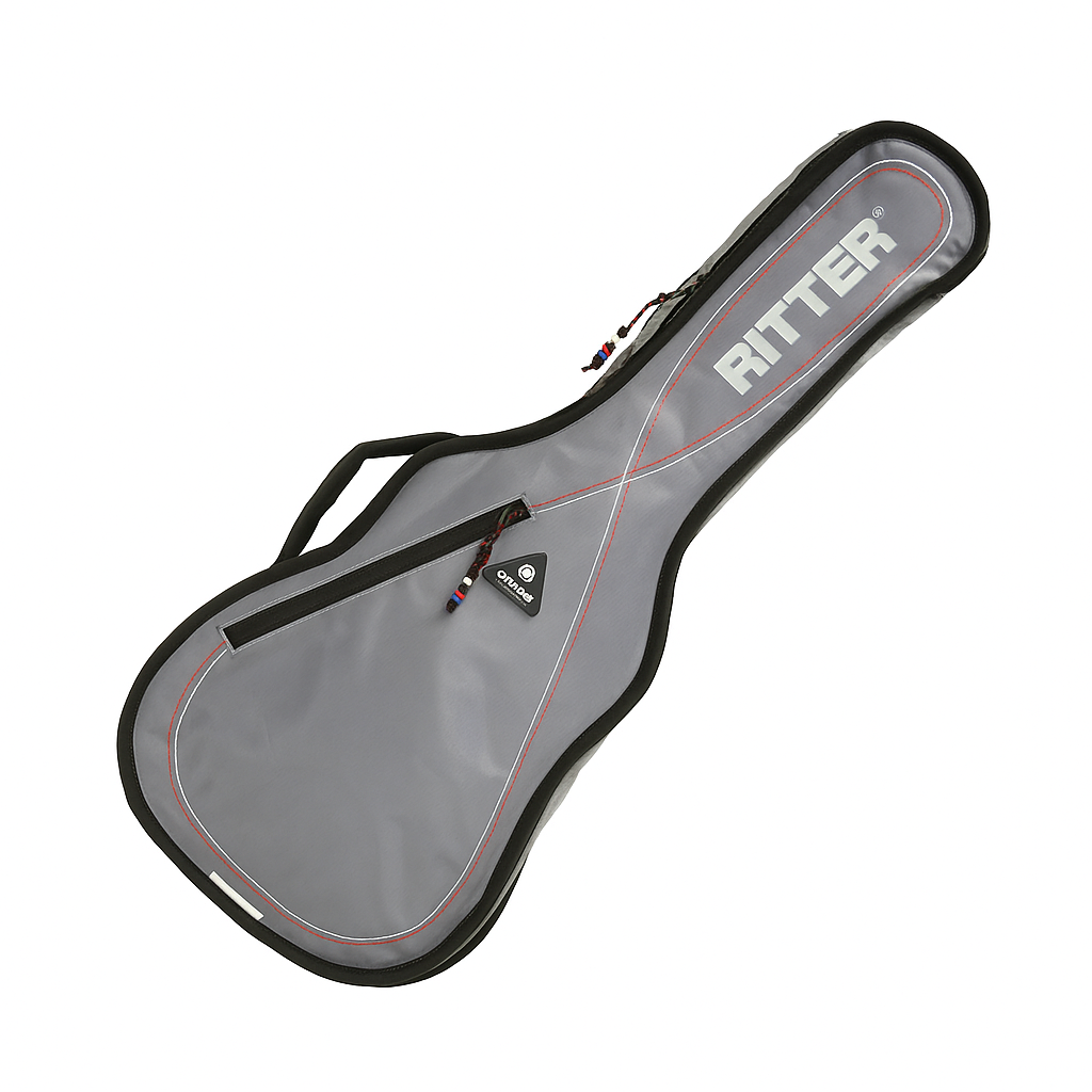 Ukulele Bag Concert Ritter RGP2-UC/SRW Silver Grey-Red-White