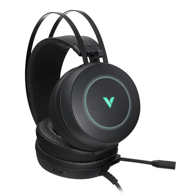 RAPOO VH160 Gaming Headset 7.1 Surround Sound Stereo Headphone USB Microphone Breathing RGB LED Lightweight, PC Gaming