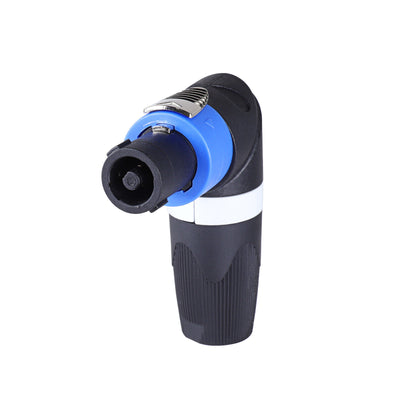 Speakon Jack Speaker Lead Cable 2 Or 4 Pole Connector or Right Angle Orange or Blue