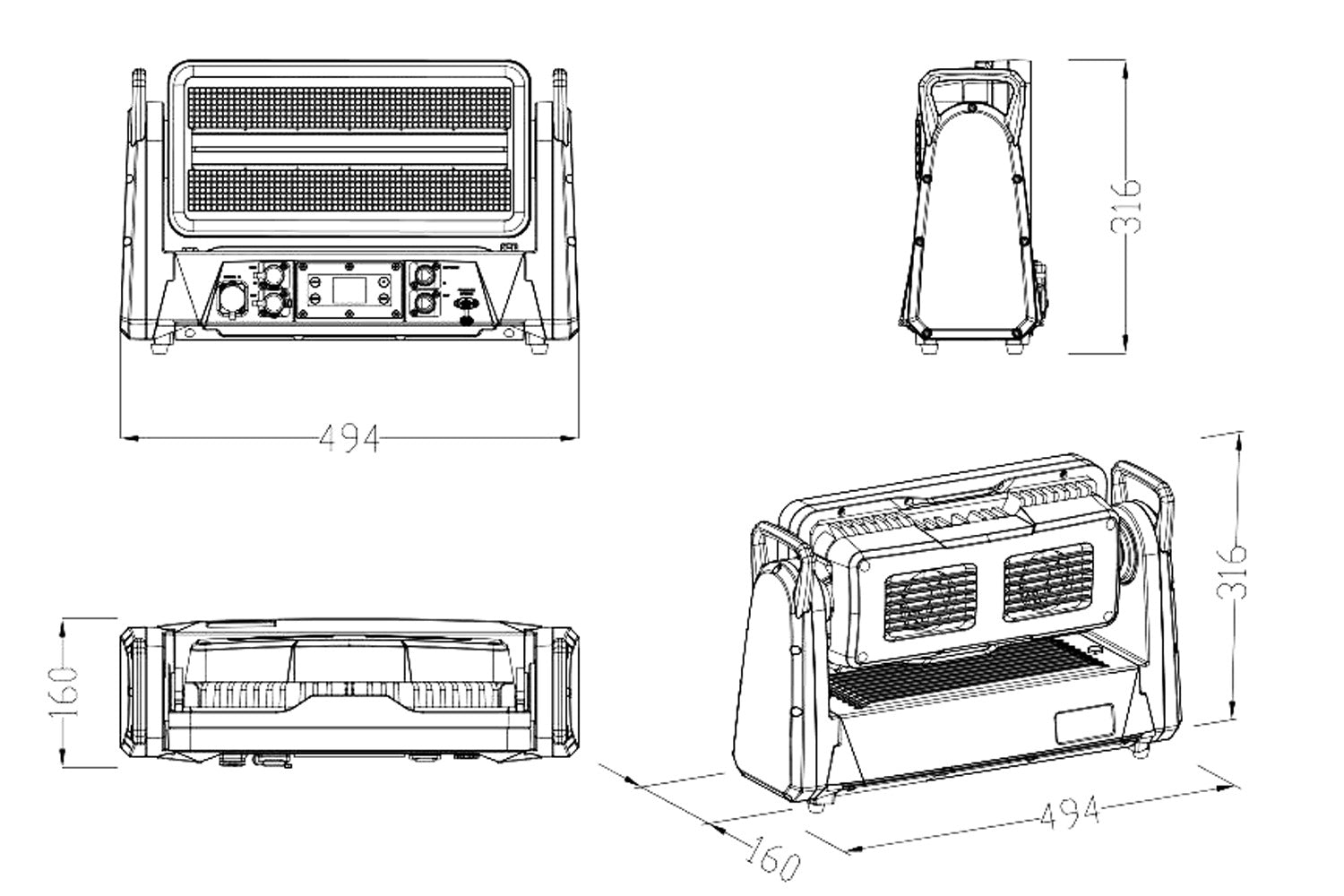 TSUNAMI2-IP - Outdoor LED Tilt Moving Head