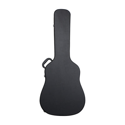 41" Acoustic Guitar Hard Case Black Dreadnought Shape Lockable with Key