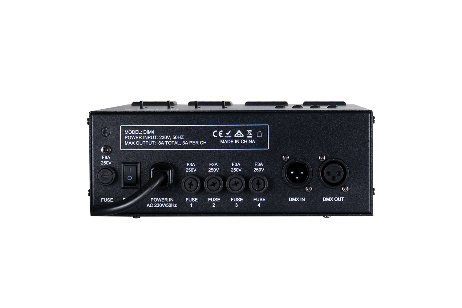 Event Lighting DIM4 - 4 channel DMX Dimmer/Switch