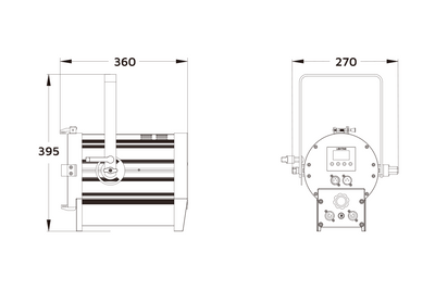 Event Lighting F200VMZ - 200 W Variable Colour Temperature Fresnel with Manual Zoom