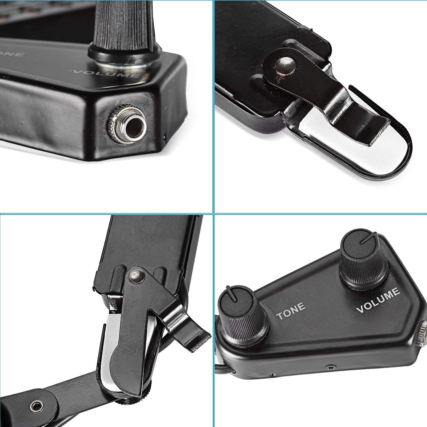 Acoustic Guitar Pick up Upgrade Kit Sound Hole Magnetic Pre Amp with Tone and Volume Control