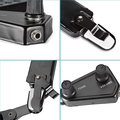 Acoustic Guitar Pick up Upgrade Kit Sound Hole Magnetic Pre Amp with Tone and Volume Control