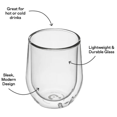Corkcicle Glass Stemless - Double Pack - Clear