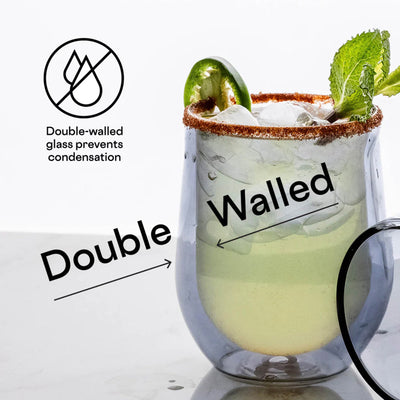 Corkcicle Glass Stemless - Double Pack - Clear