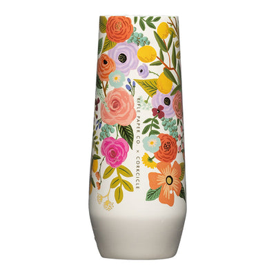 Corkcicle Stemless Flute - 207ml Rifle Paper - Garden Party Cream