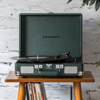 Crosley Cruiser Bluetooth Portable Turntable - Emerald Green