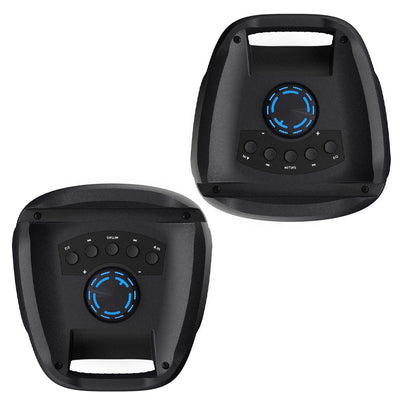 Majority PS100 - Bundled Party Speaker 40w Bluetooth Karaoke-DJ-Party-PA System - Black