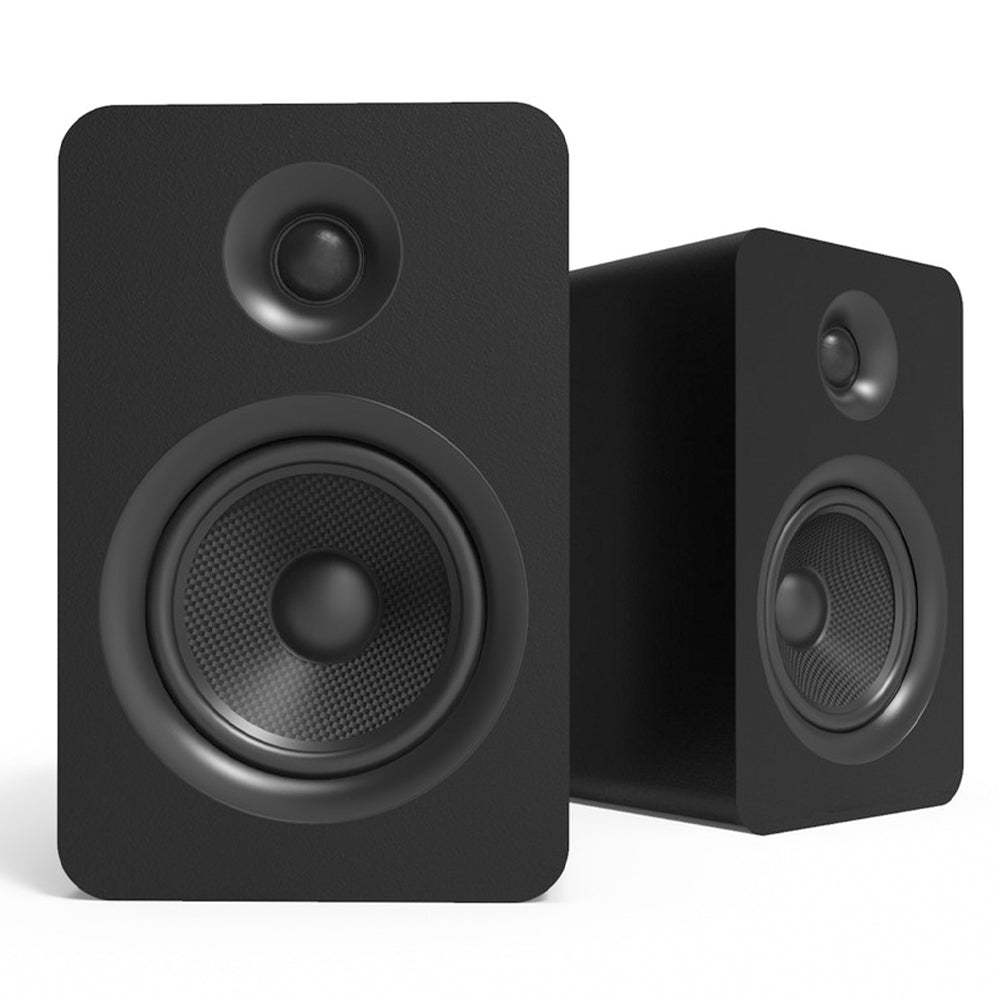Kanto YU Passive 5.25" Speakers with 1" Silk Dome Tweeter and 5.25" Kevlar Woofer - Black, Pair