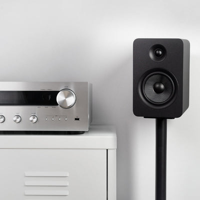 Kanto YU Passive 5.25" Speakers with 1" Silk Dome Tweeter and 5.25" Kevlar Woofer - Black, Pair