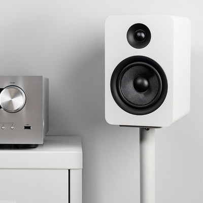 Kanto YU Passive 5.25" Speakers with 1" Silk Dome Tweeter and 5.25" Kevlar Woofer - White, Pair