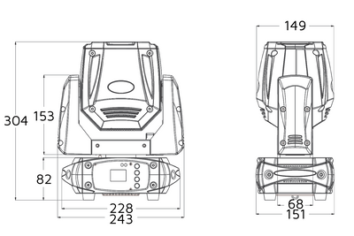 Event Lighting LM75B - 75W Beam Moving Head