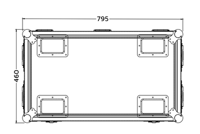 Event Lighting MCASE2LS - Road Case for Moving Head