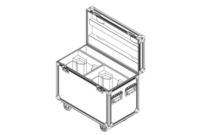Event Lighting MCASE2LS - Road Case for Moving Head
