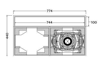 Event Lighting MCASE2LS - Road Case for Moving Head