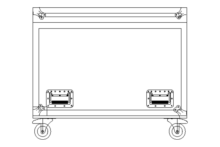 Event Lighting MCASE2VLS - Road Case for Hybrid Moving Head