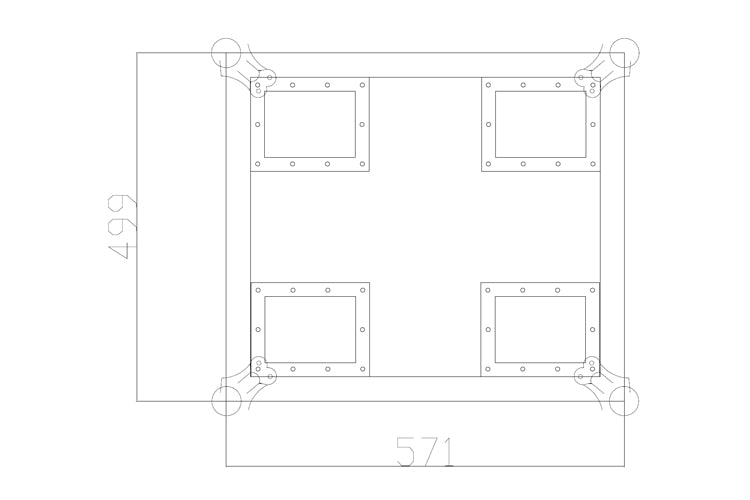 Event Lighting MCASE2W740 - Road Case for Moving Head M7W40RGBW