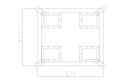Event Lighting MCASE2W740 - Road Case for Moving Head M7W40RGBW