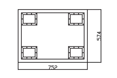Event Lighting MCASE4W7 - Road Case for Moving Head M7W15RGBW