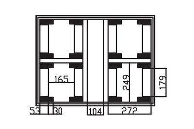 Event Lighting MCASE4W7 - Road Case for Moving Head M7W15RGBW