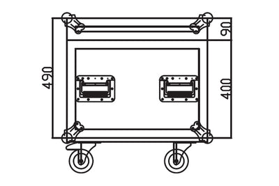Event Lighting MCASE4W7 - Road Case for Moving Head M7W15RGBW