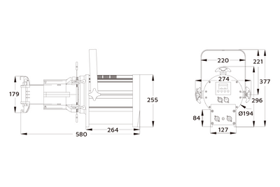 Event Lighting PS300LEWW - 300W Warm White Profile Spot Light Engine