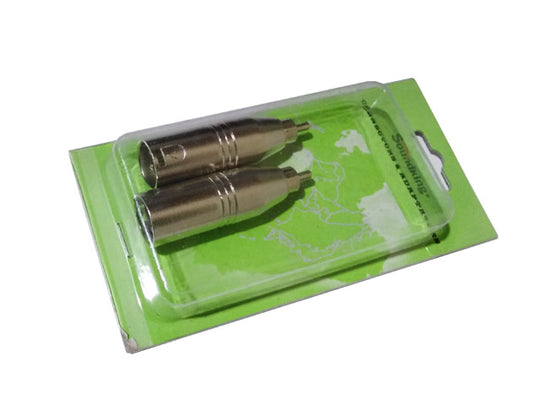 RMXM2 - 2 PACK XLR 3-M to RCA-M Adapter