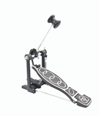 Single Bass Drum Kick Pedal  Chain Drive Dual Beater