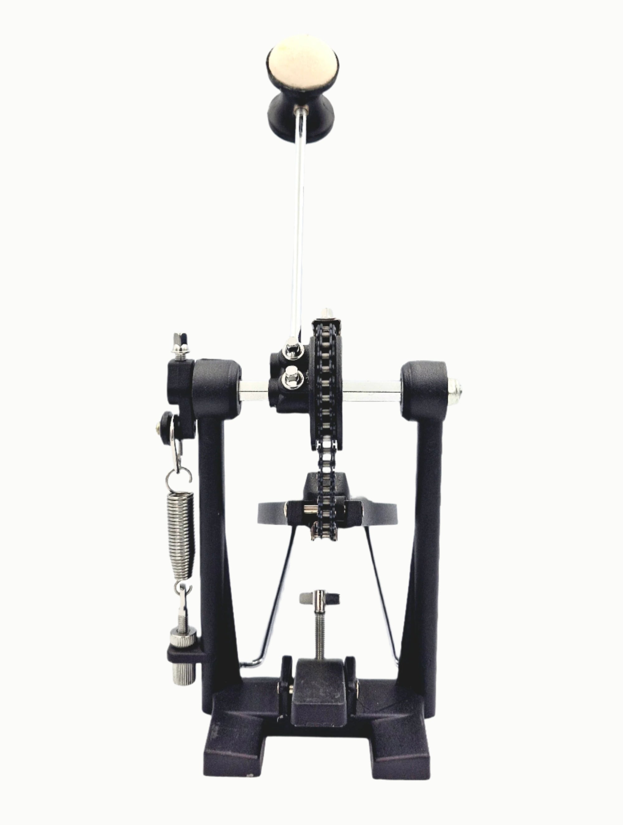 Single Bass Drum Kick Pedal  Chain Drive Dual Beater