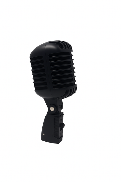 Classic Vintage Dynamic Vocal Microphone Retro Style with XLR Cable. 3 colours Gold, Silver or Rose Gold