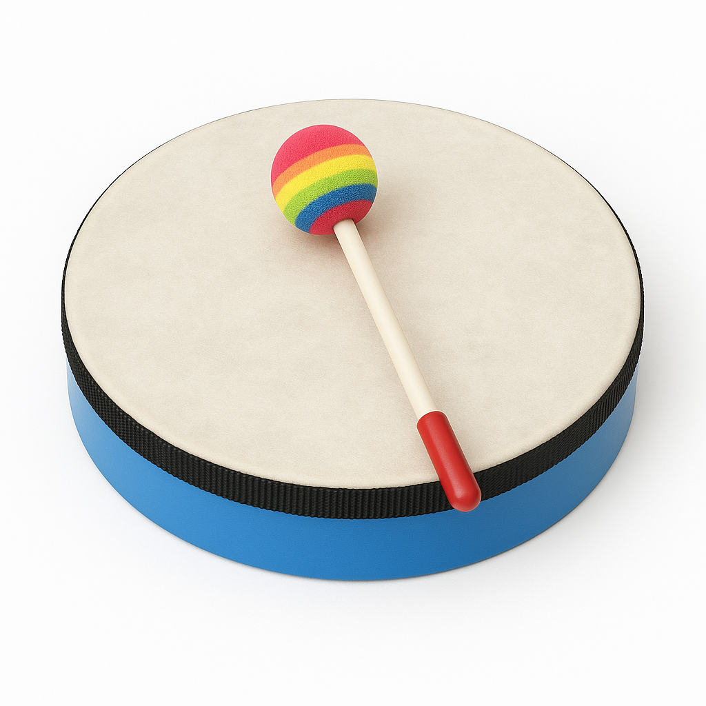 Hand Frame Drum 3 Sizes + lollipop Beater 10 inch 12 inch or 14 inch