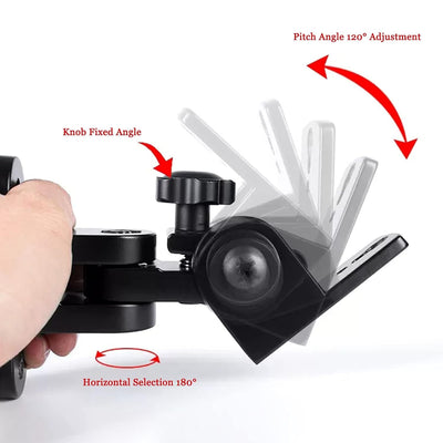 Pair Speaker Wall Mount Brackets 15Kg With Hardware Universal Heavy Duty Alloy Cast Tilt or Pivot