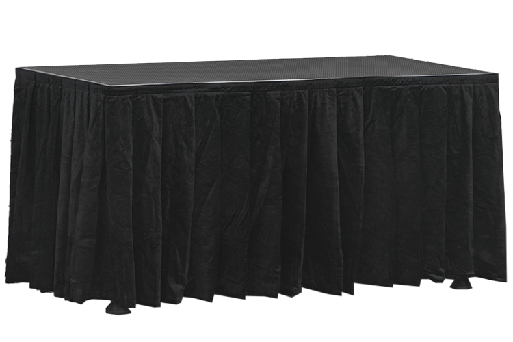 ST2010 - 2000mm x 1000mm Stage Top with rail lock system & recessed stage skirt velcro