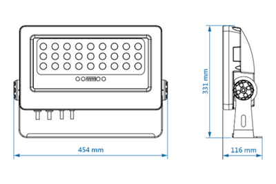 Event Lighting DFXIPW2000 - IP65 33 x 1.9W 365nm UV LED 25 deg spot